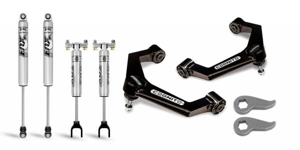 Cognito Motorsports - Cognito 3-Inch Performance Leveling Kit With Fox PS 2.0 IFP Shocks for 20-22 Silverado/Sierra 2500/3500 2WD/4WD
