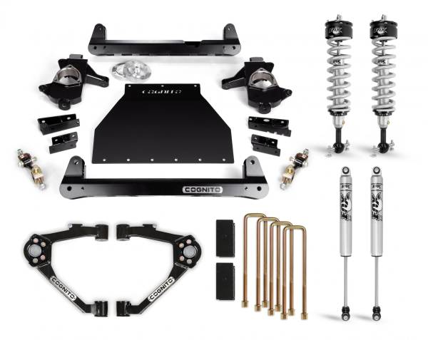 Cognito Motorsports - Cognito 4-Inch Performance Lift Kit With Fox PS IFP 2.0 Shocks for 07-18 Silverado/Sierra 1500 2WD/4WD With OEM Cast Steel Control Arms