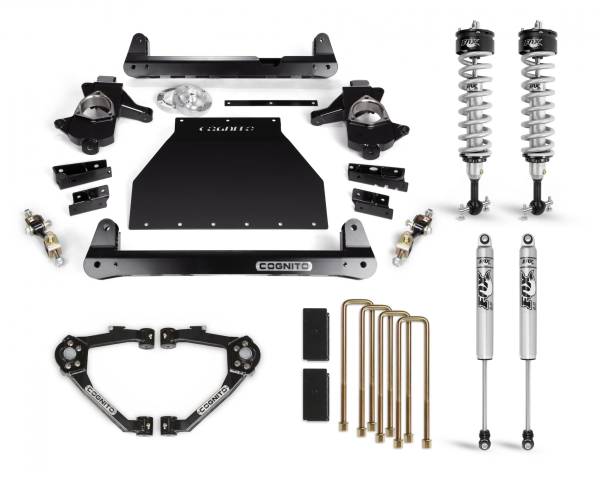 Cognito Motorsports - Cognito 4-Inch Performance Lift Kit With Fox PS IFP 2.0 Shocks for 14-18 Silverado/Sierra 1500 2WD/4WD With OEM Stamped Steel/Cast Aluminum Control Arms