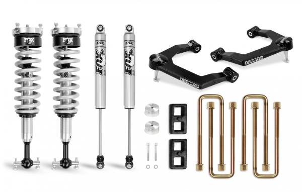 Cognito Motorsports - Cognito 3-Inch Performance Uniball Leveling Lift Kit With Fox PS Coilover 2.0 IFP Shocks for 19-22 Silverado/Sierra 1500 2WD/4WD