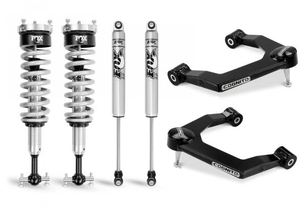 Cognito Motorsports - Cognito 3-Inch Performance Leveling Kit With Fox PS Coilover 2.0 IFP Shocks for 19-22 Silverado/Sierra 1500 2WD/4WD