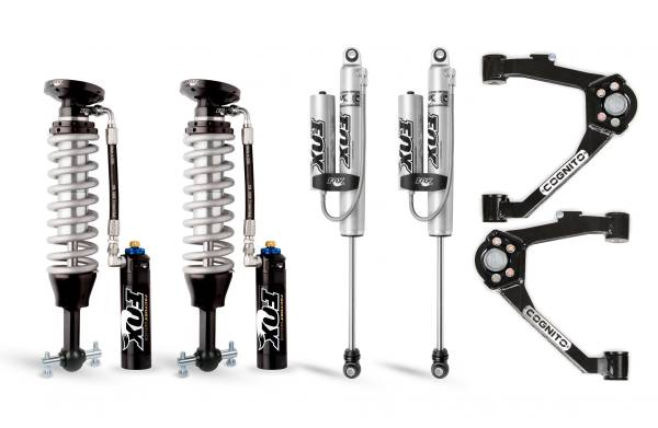 Cognito Motorsports - Cognito 3-Inch Elite Leveling Kit with Fox FSRR Shocks for 07-18 Silverado/Sierra 1500 2WD/4WD With OEM Cast Steel Control Arms