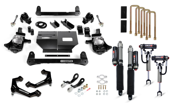 Cognito Motorsports - Cognito 4-Inch Elite Lift Kit with Elka 2.5 reservoir shocks for 11-19 Silverado/Sierra 2500/3500 2WD/4WD