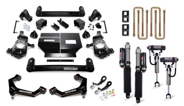 Cognito Motorsports - Cognito 4-Inch Elite Lift Kit with Elka 2.5 reservoir shocks for 20-22 Silverado/Sierra 2500/3500 2WD/4WD