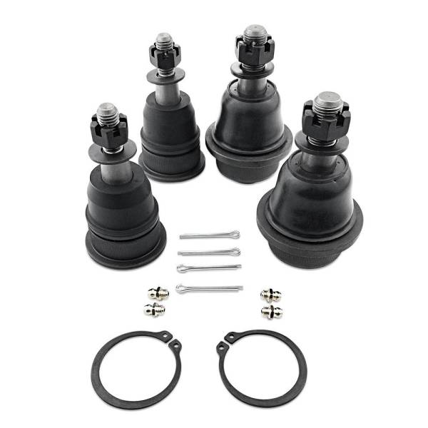 Apex Chassis - Apex Chassis Heavy Duty Ball Joint Kit Fits: 01-06 Chevy Silverado and GMC Sierra 1500 HD/2500 02-06 Chevy Avalanche 2500 Includes: 2 Upper & 2 Lower