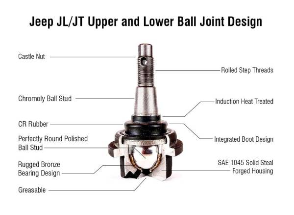 Apex Chassis - Apex Chassis Heavy Duty Front Lower Ball Joint Fits: 18-21 Jeep Wrangler JL JLU/Gladiator JT