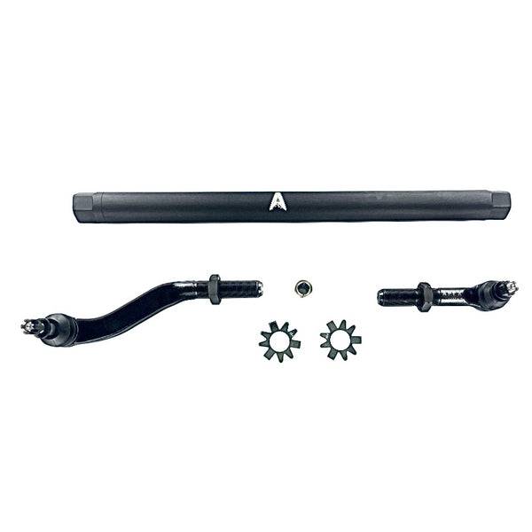Apex Chassis - Apex Chassis Heavy Duty JK 2.5 Ton Heavy Duty Yes Flip Drag Link Assembly in Black Anodized Aluminum Fits: 07-18 Jeep Wrangler JK/JKU. Note this FLIP kit fits vehicles with a lift exceeding 3.5 inches. This kit requires drilling the knuckle.