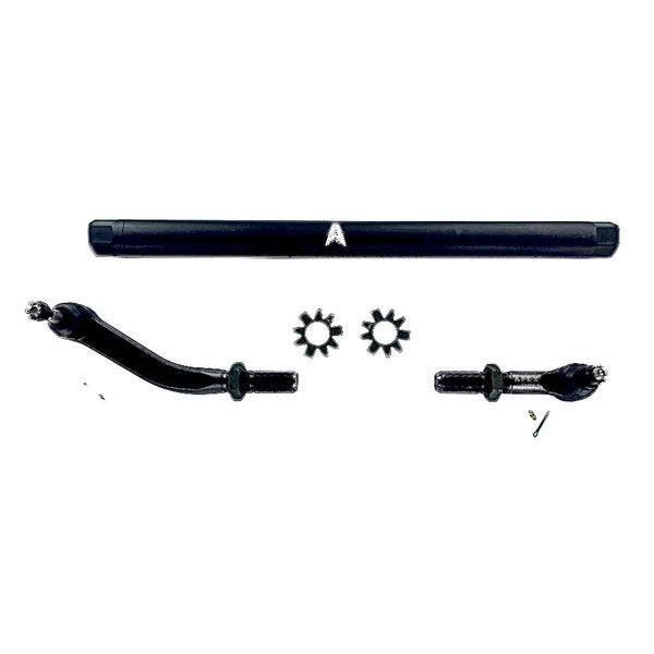 Apex Chassis - Apex Chassis Heavy Duty 2.5 Ton No Flip Drag Link Assembly in Black Anodized Aluminum Fits: 19-22 Jeep Gladiator JT 18-22 Jeep Wrangler JL/JLU. Note: This NO-FLIP kit fits Dana 44 & Dana 30 axles with a lift of 4.5 inches or less