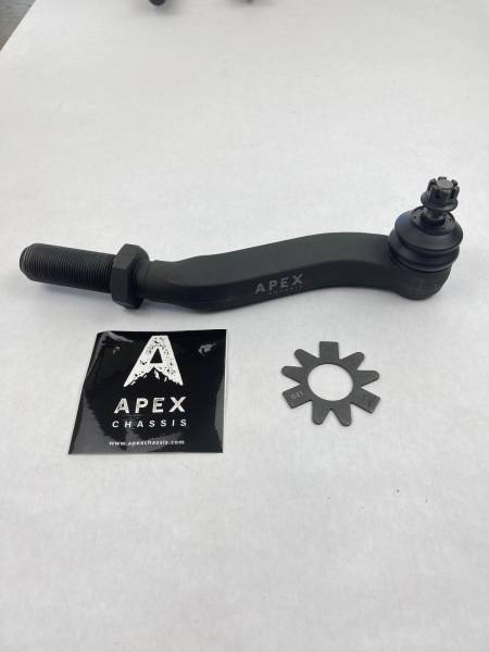 Apex Chassis - Tie Rod End Left Hand Front Greaseable Wrangler JK Driver Side Apex Chassis