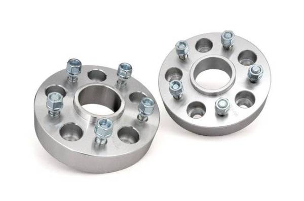 Rough Country - 1.5 Inch Wheel Spacers Pair Aluminum 99-10 Grand Cherokee W 06-10 :Commander XK 07-18 Wrangler JK Rough Country