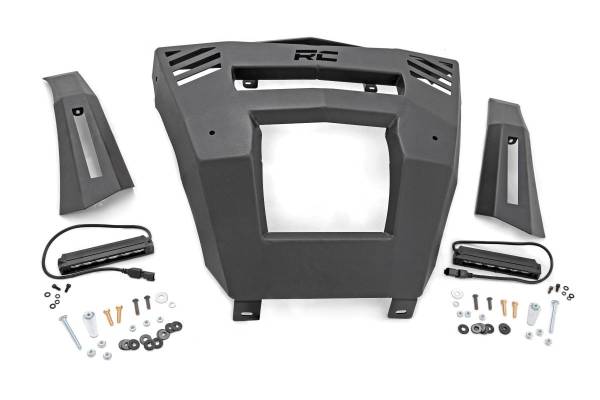 Rough Country - 16-19 Can-Am Defender Front Bumper w/ 6 Inch LED Rough Country