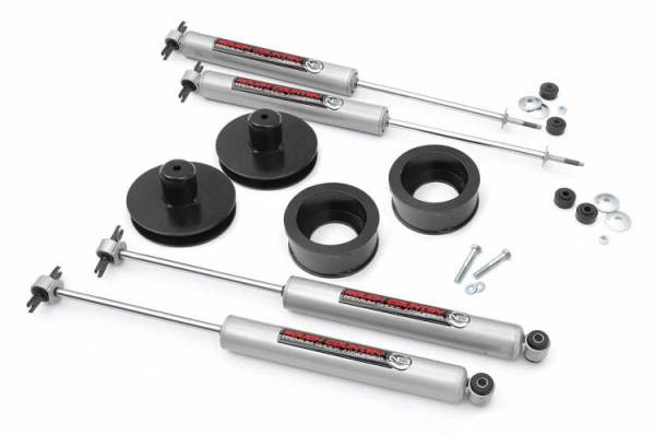 Rough Country - 2 Inch Jeep Suspension Lift Kit Preminum N3 Shocks 04-06 4WD Jeep Wrangler TJ Unlimited 97-06 4WD Jeep Wrangler TJ Rough Country