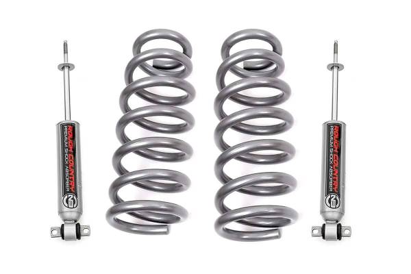 Rough Country - 2 Inch Leveling Coil Springs w/N3 Shocks 09-18 RAM 1500 2WD V8 Models Rough Country