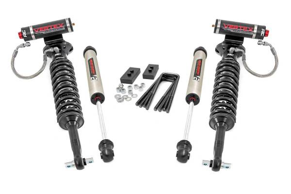 Rough Country - 2.0 Inch Ford Leveling Lift Kit w/Vertex and V2 Shocks For 2021 F-150 Rough Country