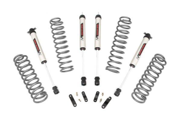 Rough Country - 2.5 Inch Jeep Suspension Lift Kit 07-18 Wrangler JK W/V2 Monotube Shocks Rough Country