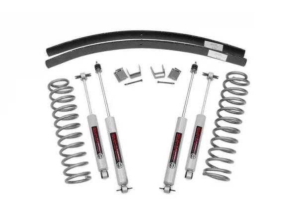 Rough Country - 3 Inch Jeep Suspension Lift System N3 Shocks 84-01 Cherokee XJ Rough Country