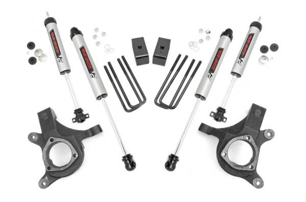 Rough Country - 3.0 Inch GM Suspension Lift Kit w/V2 Shocks For 99-06 1500 PU 2WD Rough Country