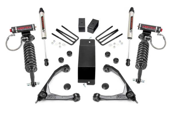 Rough Country - 3.5 Inch GM Suspension Lift Kit w/Upper Control Arms Vertex w/V2 Shocks (07-16 1500 PU 4WD) Rough Country