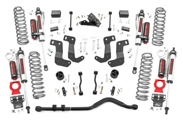 Rough Country - 3.5 Inch Jeep Suspension Lift Kit Control Arm Drop & Vertex Shocks 18-20 Wrangler JL Rough Country