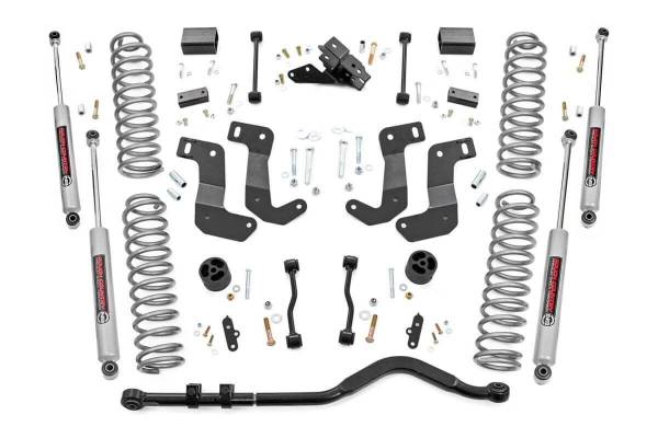 Rough Country - 3.5 Inch Jeep Suspension Lift Kit Control Arm Drop 18-20 Wrangler JL-2 Door Rough Country