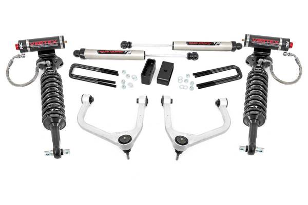 Rough Country - 3.5 Inch Vertex Suspension Lift Kit w/ Forged Upper Control Arms w/V2 Shocks For 19-21 Chevy 1500 PU 4WD/2WD Rough Country