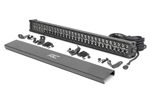 Rough Country - 30 Inch CREE LED Light Bar Dual Row Black Series w/Cool White DRL Rough Country