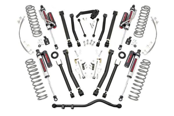 Rough Country - 4 Inch Jeep X-Series Suspension Lift Kit Vertex 07-18 Wrangler JK Rough Country