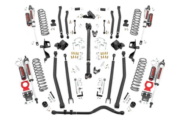 Rough Country - 4 Inch Long Arm Suspension Lift Kit w/Vertex Shocks 18-20 Wrangler JL 4 Door Rough Country