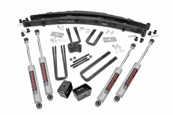 Rough Country - 4 Inch Suspension Lift Kit 70-74 W-Series PU Dana 44 Rough Country