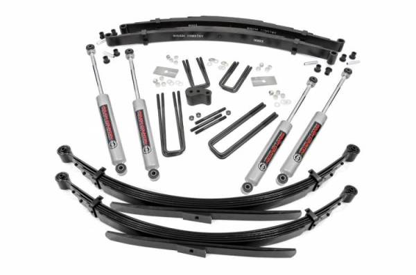 Rough Country - 4 Inch Suspension Lift System 74 Ramcharger/Trailduster Rough Country