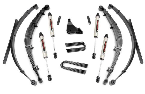 Rough Country - 4 Inch Suspension Lift System w/V2 Shocks 99-04 F-250/F-350 Super Duty Rough Country