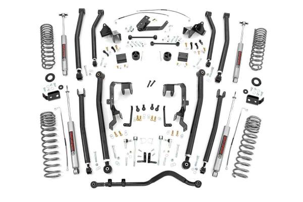 Rough Country - 4.0 Inch Jeep Long Arm Suspension Lift Kit 07-11 Wrangler JK 2-door Rough Country