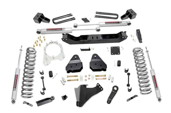 Rough Country - 4.5 Inch Inch Ford Suspension Lift Kit w/ N3 Shocks 17-20 F-350 4WD Diesel Dually Rough Country