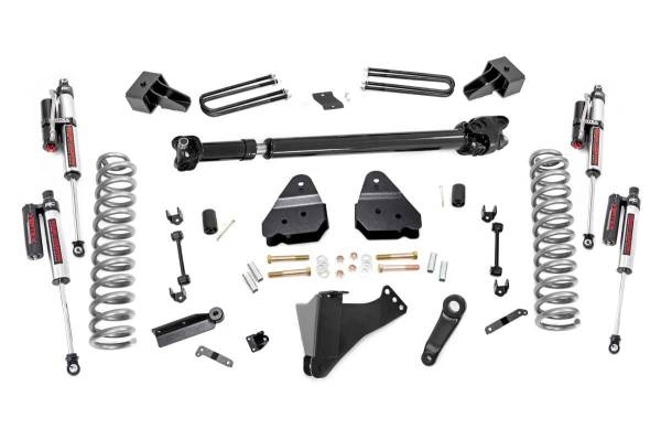 Rough Country - 4.5 Inch Inch Ford Suspension Lift Kit w/ Vertex Shocks and Front Driveshaft 17-20 F-350 4WD Diesel Dually Rough Country