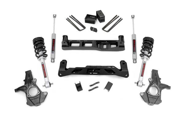 Rough Country - 5 Inch Suspension Lift Kit Lifted Struts w/N3 Shocks & Struts 07-13 Silverado/Sierra 1500 2WD Rough Country