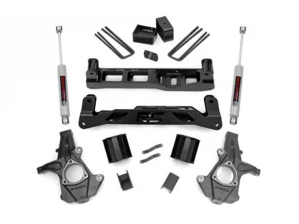 Rough Country - 5 Inch Suspension Lift Kit w/N3 Shocks 07-13 Silverado/Sierra 1500 2WD Rough Country