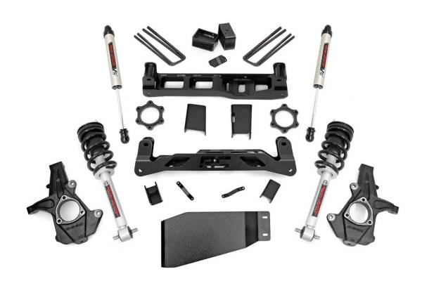 Rough Country - 5 Inch Suspension Lift Kit w/V2 Shocks & Struts 07-13 Silverado/Sierra 1500 4WD Rough Country