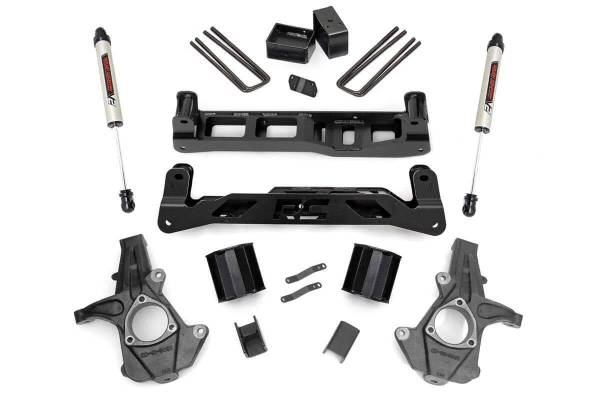 Rough Country - 5 Inch Suspension Lift Kit w/V2 Shocks 07-13 Silverado/Sierra 1500 2WD Rough Country