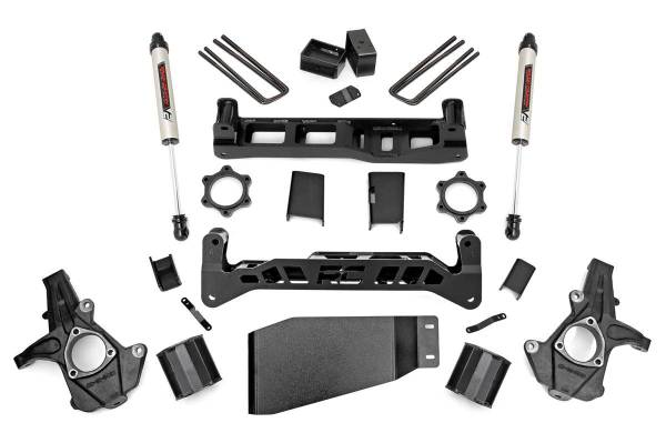 Rough Country - 5 Inch Suspension Lift Kit w/V2 Shocks 07-13 Silverado/Sierra 1500 4WD Rough Country