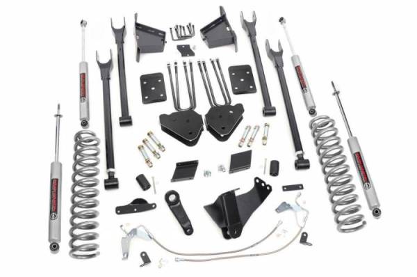 Rough Country - 6 Inch Ford 4-Link Suspension Lift Kit 11-14 F-250 4WD Diesel Rough Country