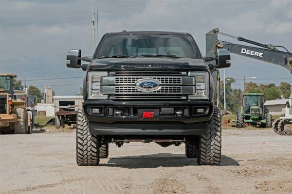 Rough Country - 6 Inch Ford 4-Link Suspension Lift Kit 17-19 F-250/350 4WD Diesel 4 Inch Axle w/Overloads Rough Country