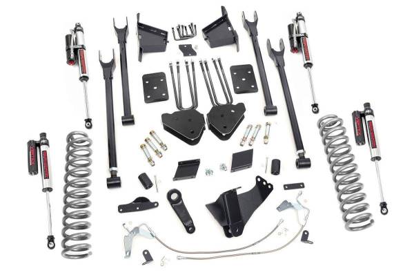 Rough Country - 6 Inch Ford 4-Link Suspension Lift Kit Vertex 15-16 F-250 4WD No Overloads Rough Country