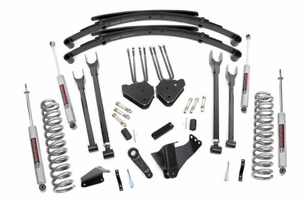 Rough Country - 6 Inch Ford 4-Link Suspension Lift System Gas 05-07 F-250/F-350 Super Duty Rough Country