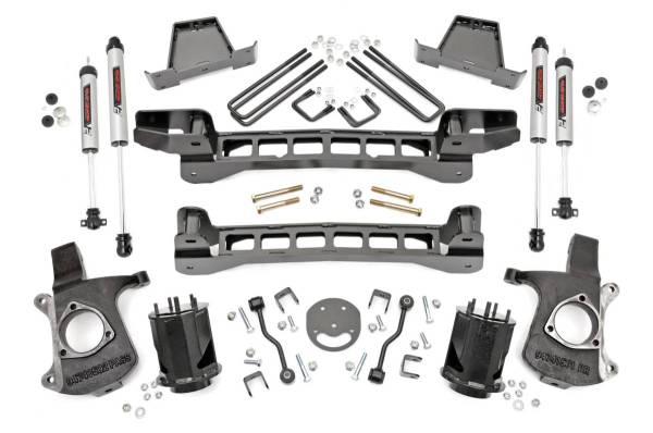 Rough Country - 6 Inch GM Suspension Lift Kit w/V2 Shocks 99-06 1500 PU 2WD Rough Country