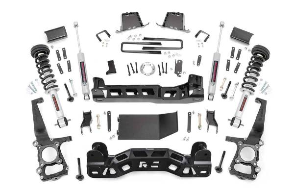 Rough Country - 6 Inch Suspension Lift Kit Lifted Struts 14 F-150 4WD Rough Country