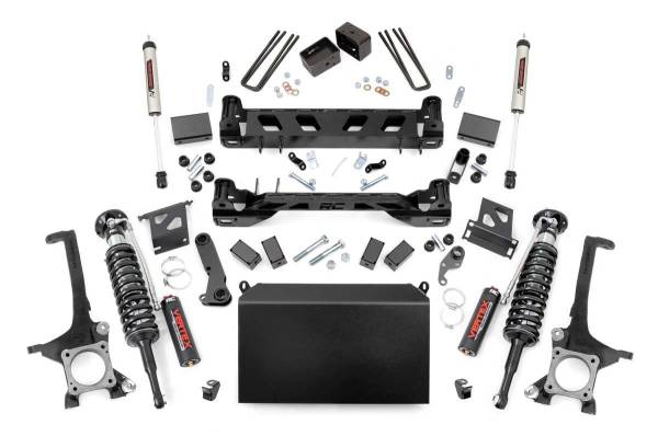 Rough Country - 6 Inch Toyota Suspension Lift Kit w/Vertex Coilovers & V2 Shocks 07-15 Tundra Rough Country