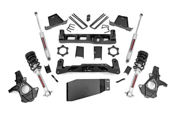 Rough Country - 6.0 Inch GM Suspension Lift Kit w/ N3 Loaded Struts and Shocks Rough Country