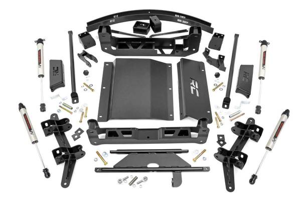 Rough Country - 6.0 Inch GM Suspension Lift Kit w/ V2 Shocks Rough Country