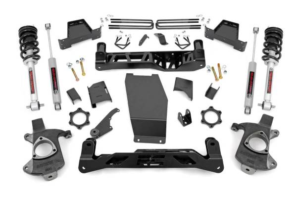 Rough Country - 6.0 Inch GM Suspension Lift Kit w/N3 Struts and N3 Shocks 14-18 1500 PU 4WD Cast Steel Rough Country