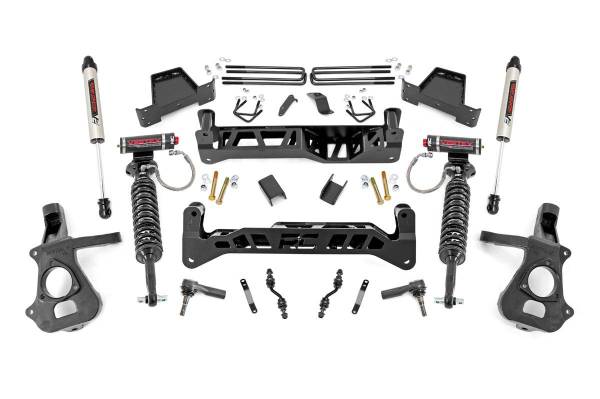 Rough Country - 7 Inch Suspension Lift Kit Vertex & V2 14-18 Silverado/Sierra 1500 2WD Cast Steel Rough Country